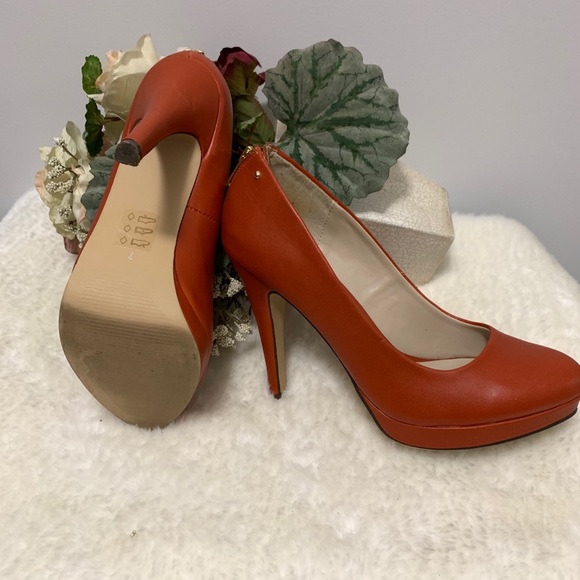 Call It Spring Orange Heels - Picture 2 of 10